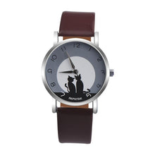 Load image into Gallery viewer, OTOKY Women Watches Cute Cat Faux Leather Strap Relojes mujeres Analog Quartz Watch relogios Wristwatches Dropshipping Feb09