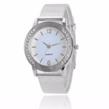 Load image into Gallery viewer, Wrist watches Woman Fashion Elegant Crystal Silver Stainless Steel Analog Quartz my20
