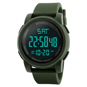 Hot Sale Luxury men Watches Fashion Waterproof Men's Boy LCD Digital Stopwatch Date Rubber Sport Wrist Watch Masculino Reloje