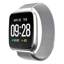 Load image into Gallery viewer, Y7 Smart Bracelet Wrist Watch Metal Heartrate Tracker Waterproof IP67 Wristband Smart Watch Sport
