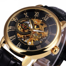 Load image into Gallery viewer, Mens Watches Top Brand Luxury Mechanical Watch Splendid 3D Hollow Engraving Case Skeleton Dial Sport Watches Relogio Masculino

