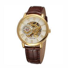 Load image into Gallery viewer, Mens Watches Top Brand Luxury Mechanical Watch Splendid 3D Hollow Engraving Case Skeleton Dial Sport Watches Relogio Masculino
