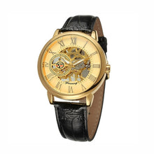 Load image into Gallery viewer, Mens Watches Top Brand Luxury Mechanical Watch Splendid 3D Hollow Engraving Case Skeleton Dial Sport Watches Relogio Masculino
