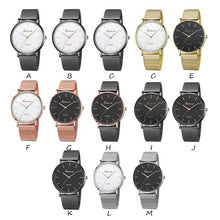 Load image into Gallery viewer, Luxury Brand Gold Mesh Belt Stainless Steel Watch Women Simple Quartz Wrist Watch Dress Watch Fashion Men Sport Gift clock Z20
