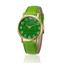Load image into Gallery viewer, Drop Shipping Women Men Watches Soccer Ball Print Leather Wrist Watch Casual Gift 170627
