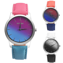 Load image into Gallery viewer, Luxury Retro Rainbow Design Women Lady Dress Watches Leather Band Quartz Wrist Watch Bracelet Digital Relogio Feminino Saat Gift
