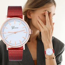 Load image into Gallery viewer, 2019 Fashion Brand Watches ladies GENEVA Women Classic Quartz Silica Gel Wrist Watch Bracelet Watches With Crystals Clocks