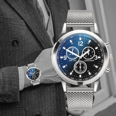 2019 Chronograph Men's Casual Sport Quartz Watch Mens Watches Top Brand Luxury Leather Strap Military Watch men Wrist Male Clock