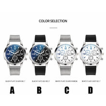 Load image into Gallery viewer, 2019 Chronograph Men&#39;s Casual Sport Quartz Watch Mens Watches Top Brand Luxury Leather Strap Military Watch men Wrist Male Clock