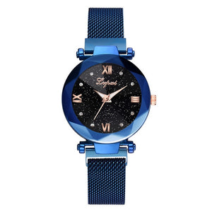 2019 New Arrival Lvpai Fashion Starry Sky Stainless Steel Mesh Belt Watch Casual Quartz Watch Mechanical Watches women feminino