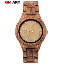 Load image into Gallery viewer, GNART Fashion Wooden Ladies Watch Hour Sports relogio feminino 2018 Women's Watches Strap Wooden Plaid

