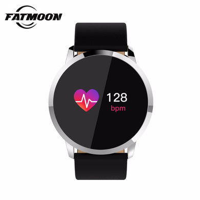 FATMOON Q8 Smart Watch Bluetooth 4.0 Passometer Heart Rate Blood Tracker Camera Men Women Smartwatch for iphone Huawei phone