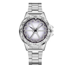 Load image into Gallery viewer, Drop Shipping Fashion Women Flower Rhinestone Wrist Watch Luxury Casual Rose Gold Steel Belt Quartz Watch Relogio Feminino 2019
