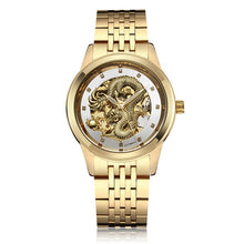 Load image into Gallery viewer, Luxury Dragon Skeleton Automatic Mechanical Watches For Men Wrist Watch Stainless Steel Strap Gold Clock Waterproof Mens relogio
