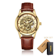Load image into Gallery viewer, Luxury Dragon Skeleton Automatic Mechanical Watches For Men Wrist Watch Stainless Steel Strap Gold Clock Waterproof Mens relogio
