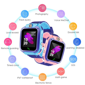 2019 Waterproof Kid Smart Watches Baby Watch for Children SOS Call Location Finder Locator Tracker Anti Lost Monitor Kids Gift