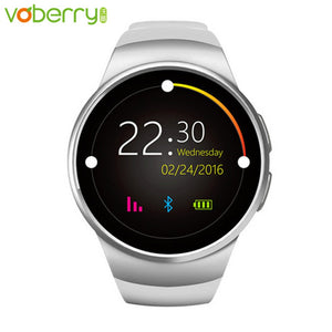 Voberry Waterproof Smart Watches Smart Watch Men Heart Rate Monitor Anti-Lost Support TF SIM for IOS Android Smartphone Watches