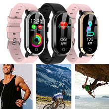 Load image into Gallery viewer, T1 Men Women Blood Oxygen Blood Pressure Heart Rate Monitor Sports Smart Watch Multi-Sport Information caller reminder vibratng
