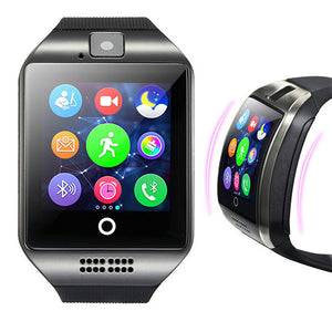 2019 Q18 Wireless Sport Bluetooth Smart Watch GSM Camera TF Card Phone Wrist Watch for Android & iOS Overseas warehouse*