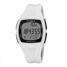 Load image into Gallery viewer, Men Sports Watch Silicone Watchband Calorie Pedometer Second Chronograph Outdoor Watches 50 Waterproof Double Time Wristwatches
