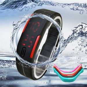 Hot Sell Ultra Thin Men Girl Sports Silicone Digital LED Sports Bracelet Wrist Watch Dropshipping 0822