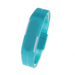 Hot Sell Ultra Thin Men Girl Sports Silicone Digital LED Sports Bracelet Wrist Watch Dropshipping 0822