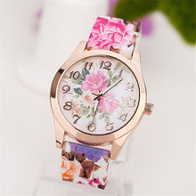 Load image into Gallery viewer, 2019 Causal Best-Selling Women Girl Watches The Latest Fashion Korea Style Printed Flower Quartz Wrist Watches Relogio Feminino