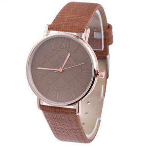 2019 New Design Women Leather Simple Business Fashion Quartz Wrist Watch reloj mujer Horloges Uhren Damen clock xfcs saat